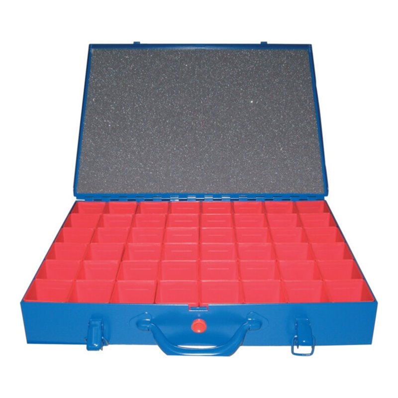 Sortimentskasten B440xT330xH66mm mit 48 Einsätzen