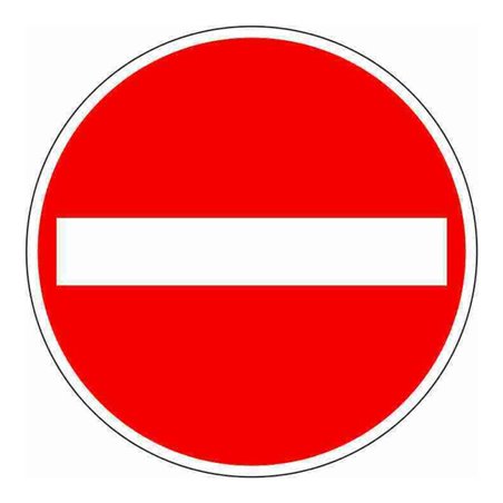 VKZ.267 Ronde 600mm RAL2 Verbot der Einfahrt