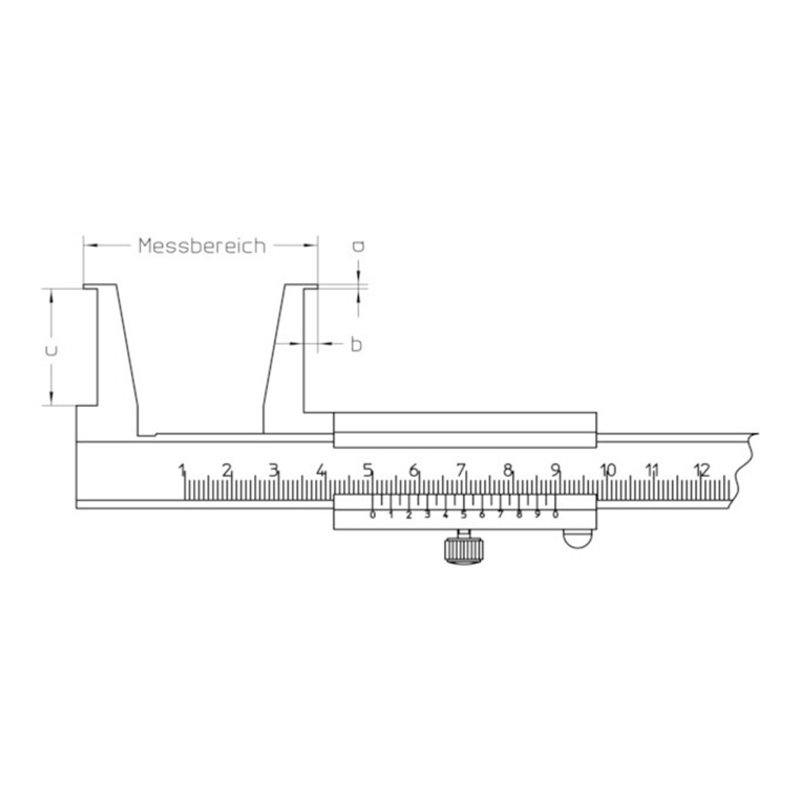 Helios Preisser Nutenmessschieber 26-200mm