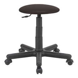 Drehhocker Goliath Kunstledersitz schwarz Sitzhöhe 395-530 mm mit Rollen