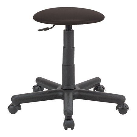 Drehhocker Goliath Kunstledersitz schwarz Sitzhöhe 395-530 mm mit Rollen