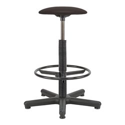 Drehhocker Goliath Kunstledersitz schwarz Sitzhöhe 520-785 mm mit Gleiter und