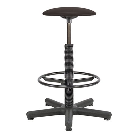 Drehhocker Goliath Kunstledersitz schwarz Sitzhöhe 520-785 mm mit Gleiter und