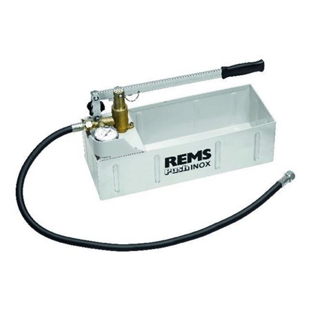 REMS Push INOX Hand-Druckprüfpumpe mit Manometer, p d 6 MPa/60 bar/870 psi