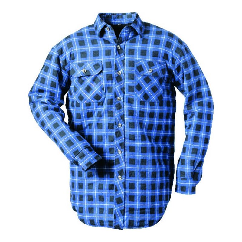 CRAFTLAND protection Thermohemd, gef., Gr. XL, blau-kariert