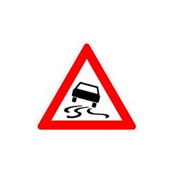 VKZ.114 Dreieck 900mm Schleudergefahr RAL-Gütezeichen Folie RA2