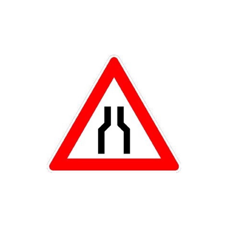 VKZ.120 Dreieck 900mm verengte Fahrbahn RAL-Gütezeichen Folie RA2