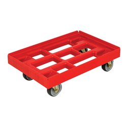 Transportroller B410xT610 mm rot Traglast 300kg