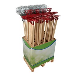 floraworld Laubbesen, Grubber,Rechen u. Doppelhacke FWDisplay Classic