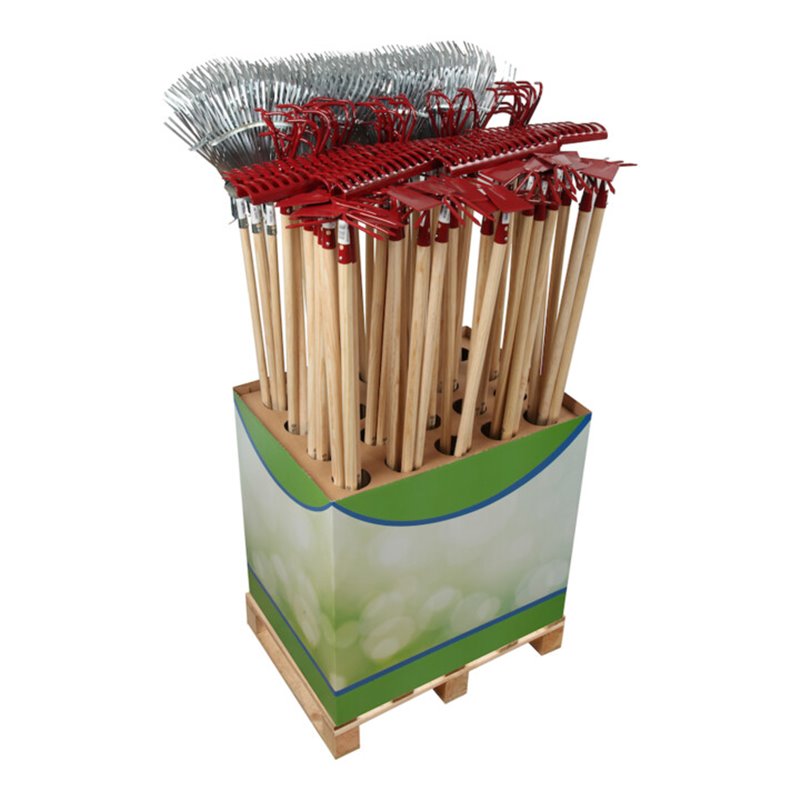 floraworld Laubbesen, Grubber,Rechen u. Doppelhacke FWDisplay Classic