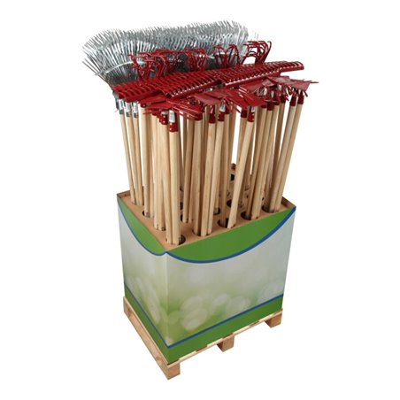 floraworld Laubbesen, Grubber,Rechen u. Doppelhacke FWDisplay Classic