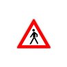 VKZ.133-20 Dreieck 900mm Fußgänger (links) RAL-Gütezeichen Folie RA2