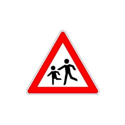 VKZ.136-10 Dreieck 900mm Kinder (rechts) RAL-Gütezeichen Folie RA2