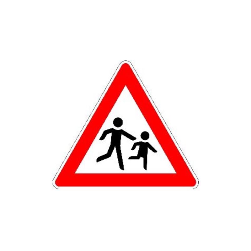 VKZ.136-20 Dreieck 900mm Kinder (links) RAL-Gütezeichen Folie RA2