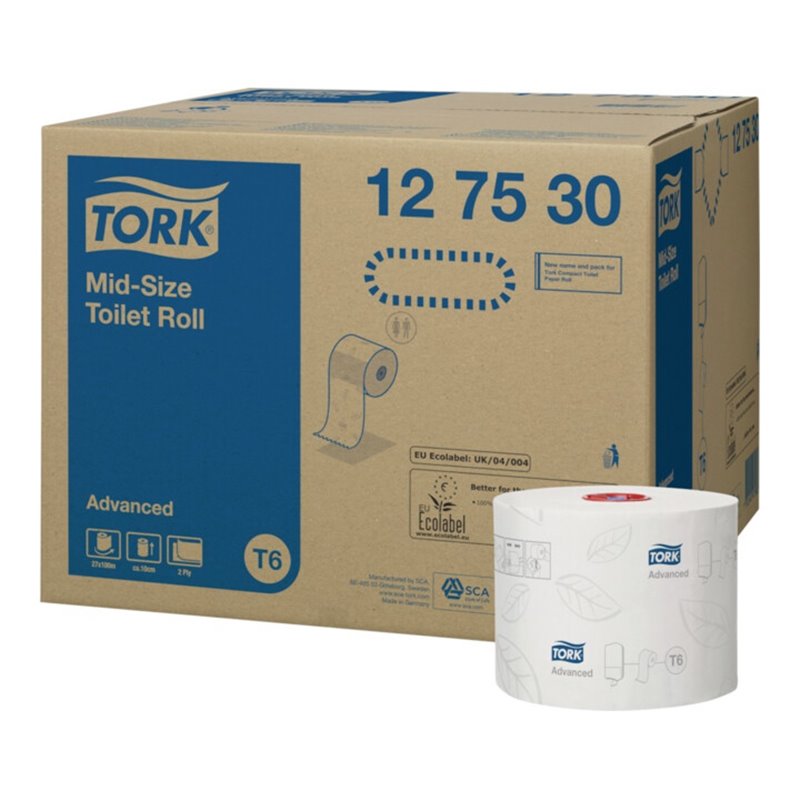 Tork Advanced Toielettenpapier Midi T6 a-lagig