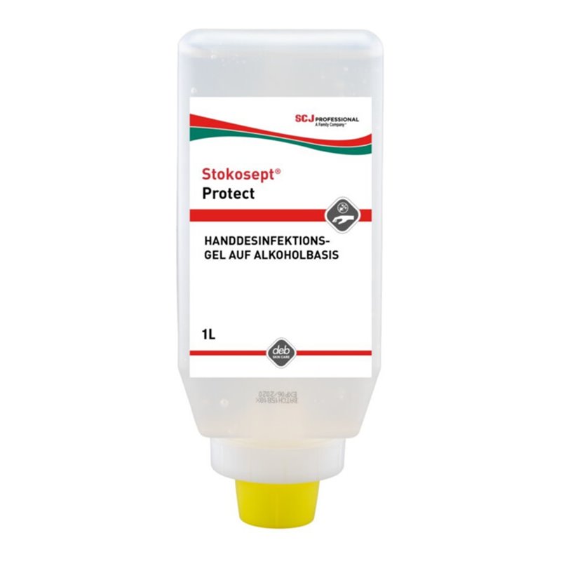 STOKOSEPT Protect Gel-Handdesinfektion 1 l Softflasche Alkoholbasis