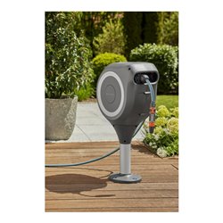 Gardena Terrassen-Schlauchbox RollUp M (weiß) 20 m 18617-20