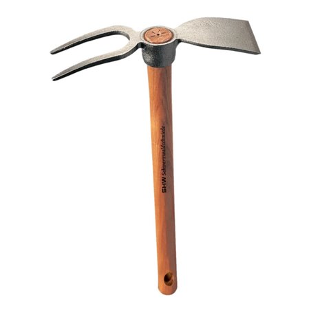 SHW Rex-Häckchen m.Breitblatt 2 Zinken, mit Stiel 40 cm