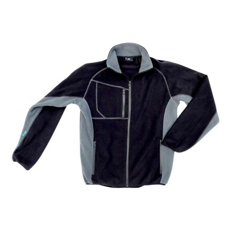 Excess Fleecejacke Champ, Gr. L, schwarz/grau