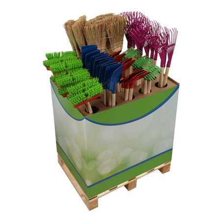 floraworld Kinder-GartengeräteDispla y FW ComfortInhalt: 72 St ück