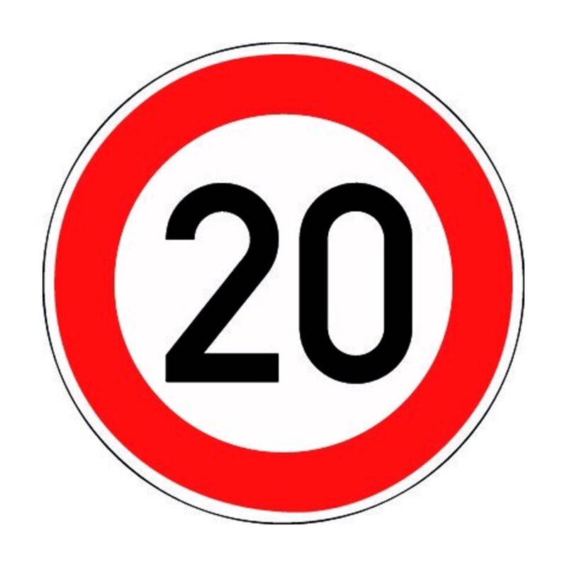 VKZ.274-10 Ronde 600mm 10 km/h RAL-Gütezeichen Folie RA2