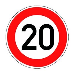 VKZ.274-20 Ronde 600mm 20 km/h RAL-Gütezeichen Folie RA2