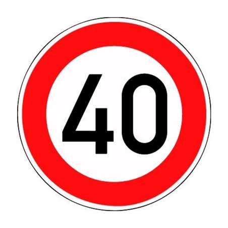 VKZ.274-40 Ronde 600mm 40 km/h RAL-Gütezeichen Folie RA2