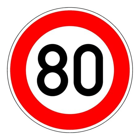 VKZ.274-80 Ronde 600mm 80 km/h RAL-Gütezeichen Folie RA2