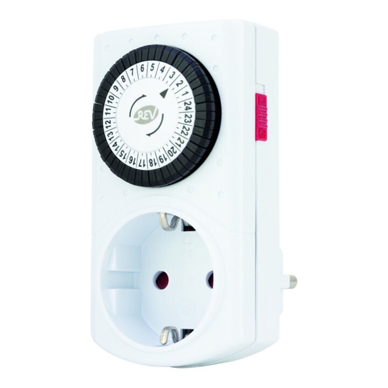 REV Tisch-Steckdoseleiste 3+6 m.Schalter weiß