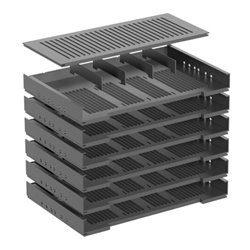 Hettich Stahlschubkasten Formularabla. mit Trennstegen Systema Top 2000 75498 KF schwarz