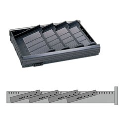 Hettich Stahlschubkasten Formularabla. mit Trennstegen Systema Top 2000 75498 KF schwarz