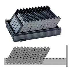 Hettich Stahlschubkasten Formularabla. mit Trennstegen Systema Top 2000 75498 KF schwarz