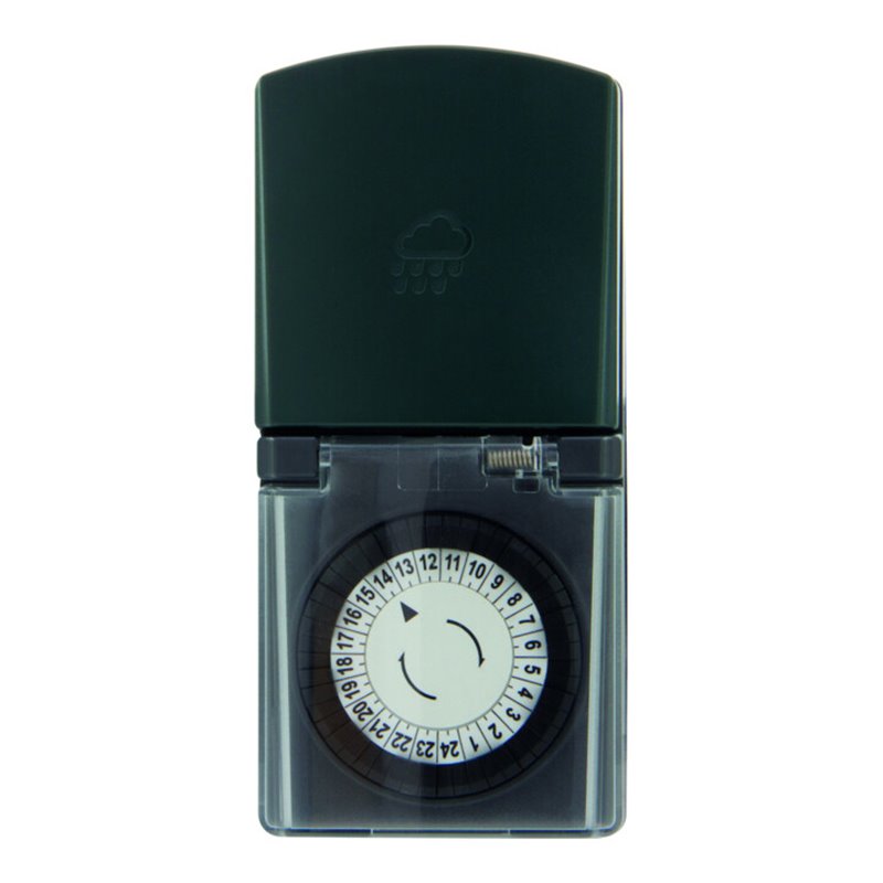 REV Zeitschaltuhr mechanisch Außen anthrazit-grün