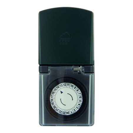 REV Zeitschaltuhr mechanisch Außen anthrazit-grün