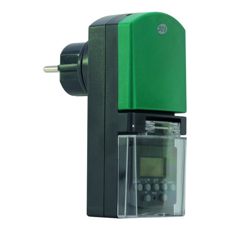 REV Zeitschaltuhr digital Außen IP44 anth-grün