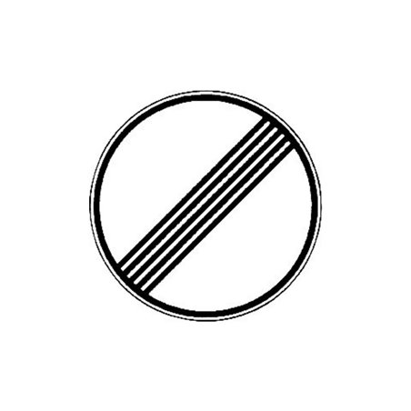 VKZ.282 Ronde 600mm Ende aller Verbote RAL-Gütezeichen Folie RA2