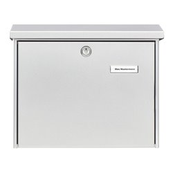 Burg-Wächter Briefkasten Amsterdam 867 Si Stahl silber verzinkt