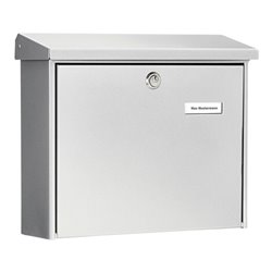 Burg-Wächter Briefkasten Amsterdam 867 Si Stahl silber verzinkt