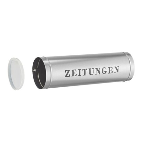 Burg-Wächter Zeitungsro. mit Deckel, 800 Si zum Anschrauben Stahlblech verzinkt