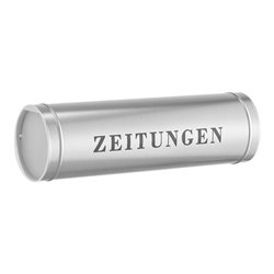 Burg-Wächter Zeitungsro. mit Deckel, 800 Si zum Anschrauben Stahlblech verzinkt