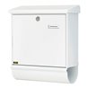 Burg-Wächter Briefkasten Comfort-Set 91300 W abschließbar weiß verzinkt