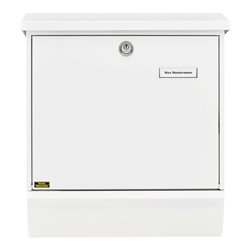 Burg-Wächter Briefkasten Comfort-Set 91300 W abschließbar weiß verzinkt