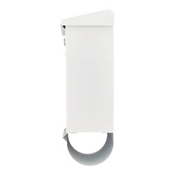 Burg-Wächter Briefkasten Comfort-Set 91300 W abschließbar weiß verzinkt