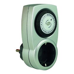 REV Zeitschaltuhr mechanisch silber