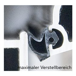 ELLEN Renov.-Dichtung Profil 4189, 6111177 zum Einklemmen Silikon,schwarz