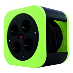 REV Kabelbox S 10m 4-fach H05VV-F3G grün Kunststoff