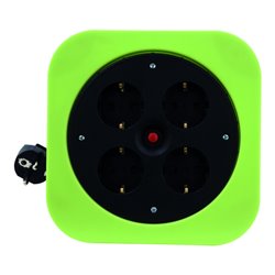 REV Kabelbox S 10m 4-fach H05VV-F3G grün Kunststoff