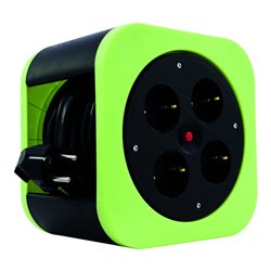 REV Kabelbox S 10m 4-fach H05VV-F3G grün Kunststoff