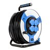 REV Kabeltrommel 50m Stahl IP44 4-fach st-rt H05VV-F 3G1,5