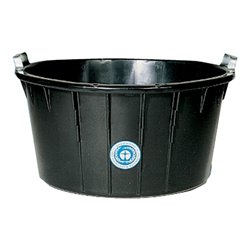 Spezialkübel oval, schwarz 90 L